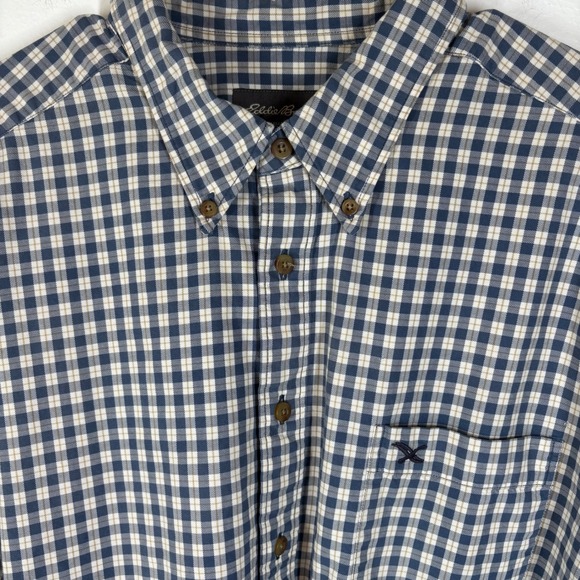 Eddie Bauer XL Button Down Shirt Long Sleeve Plaid‎ Checkered Mens - Picture 2 of 9